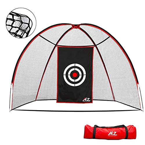 2022 Stronger Golf Net-10 Foot Professional Golf Hitting Net & Mat Bundle