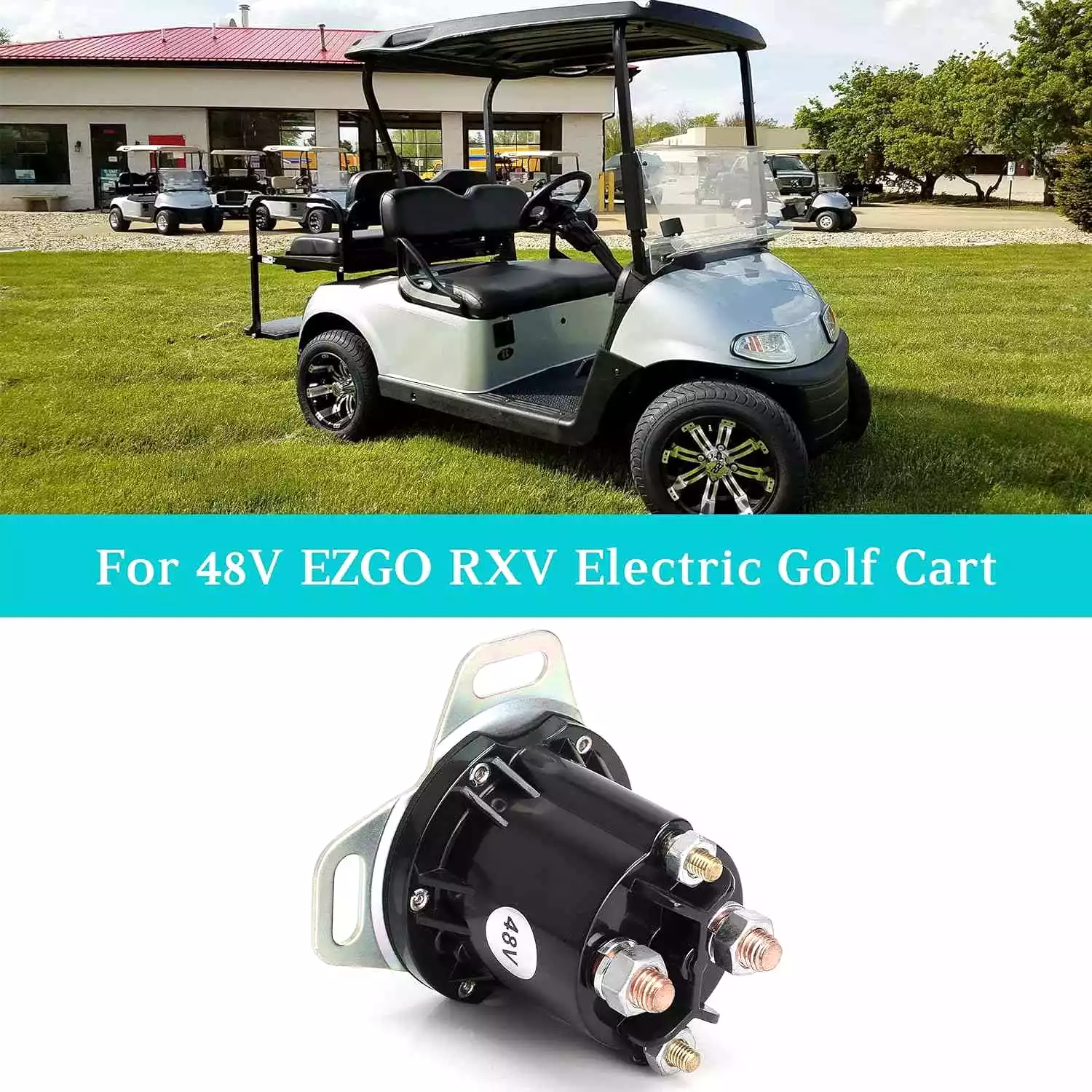 4 Terminal 150A 48 Volt Electric Golf Cart Solenoid for EZGO RXV - 10L0L