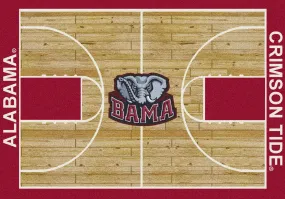 Alabama Crimson Tide Milliken Basketball Home Court Novelty Area Rug