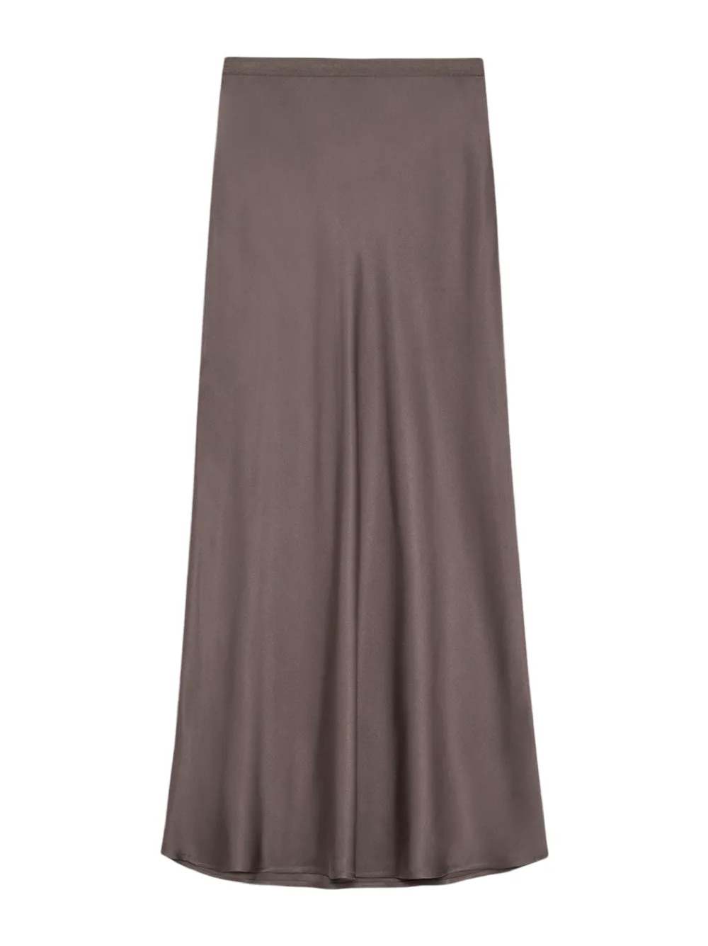 Anine Bing Bar Silk Skirt in Brown