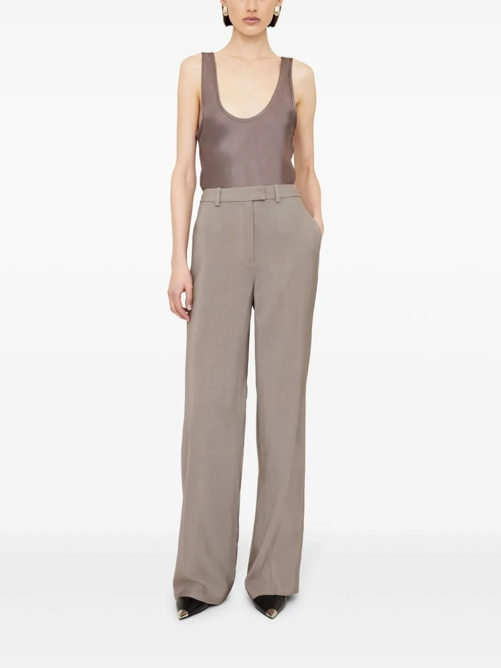 Anine Bing Dolan Trouser in Taupe