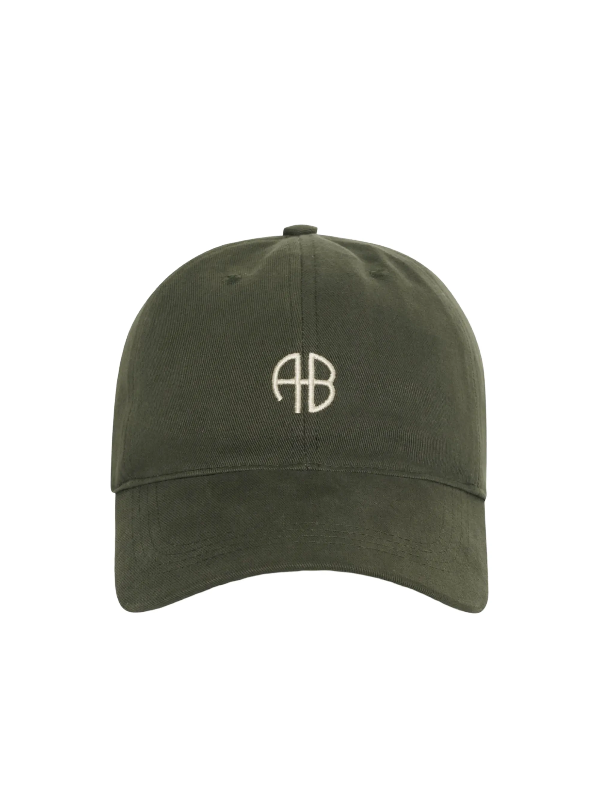 Anine Bing Jeremy Baseball Cap in Dark Olive/Green