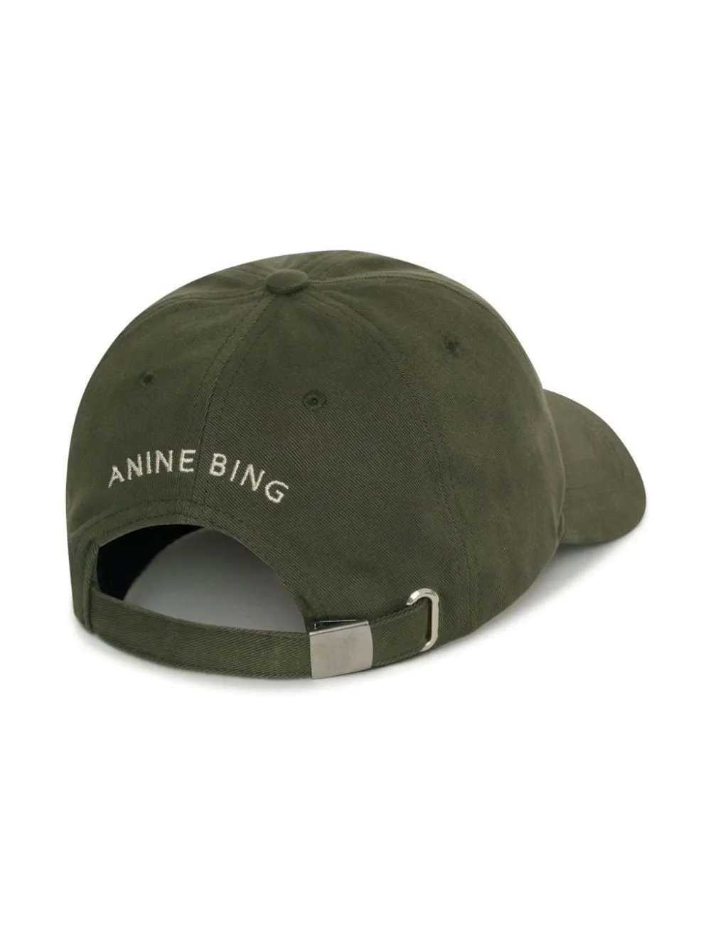 Anine Bing Jeremy Baseball Cap in Dark Olive/Green