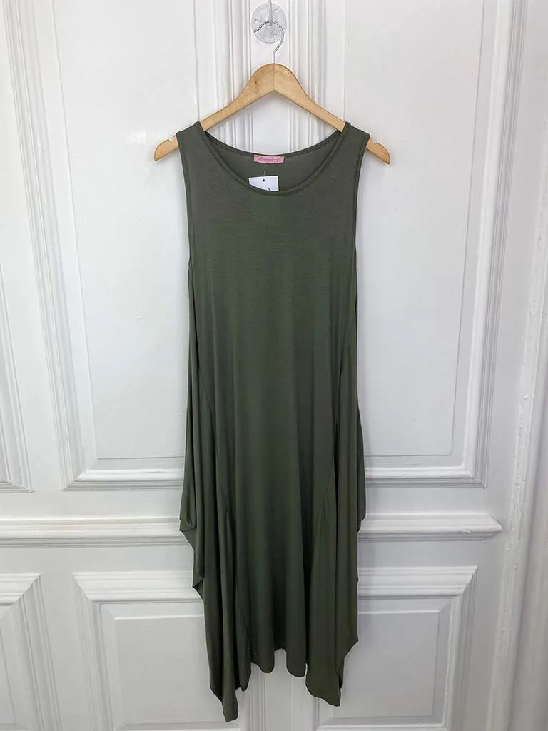 Basic Layering Dress - Khaki