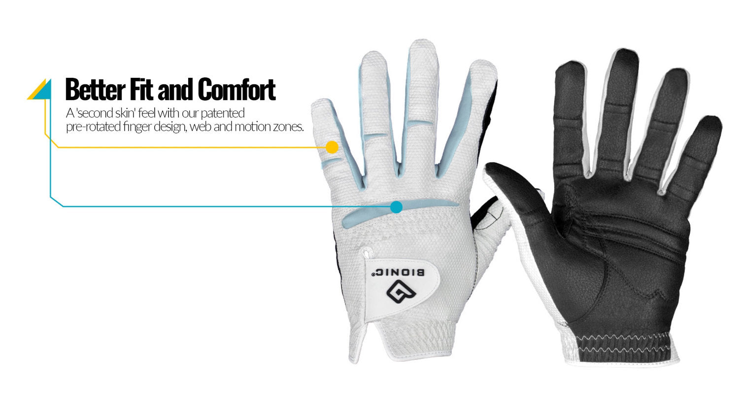 Bionic Men's RelaxGrip 2.0 Golf Gloves