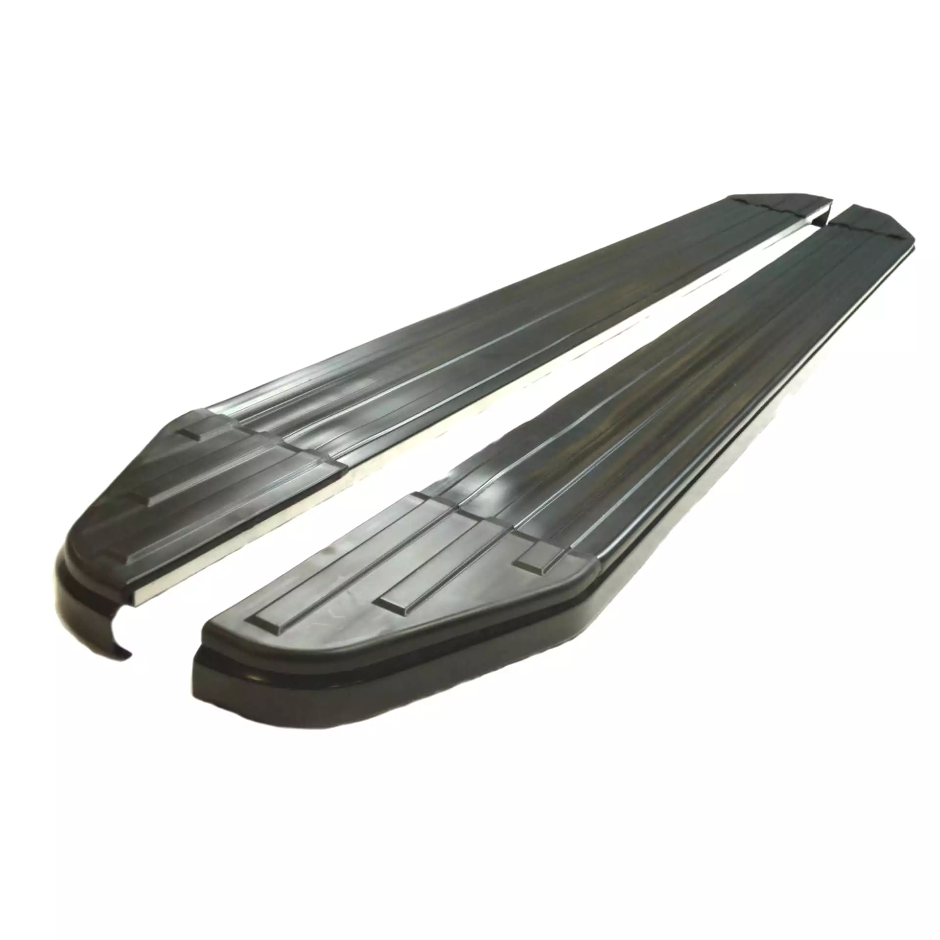 Black Raptor Side Steps Running Boards for Mitsubishi L200 Double Cab 2015+