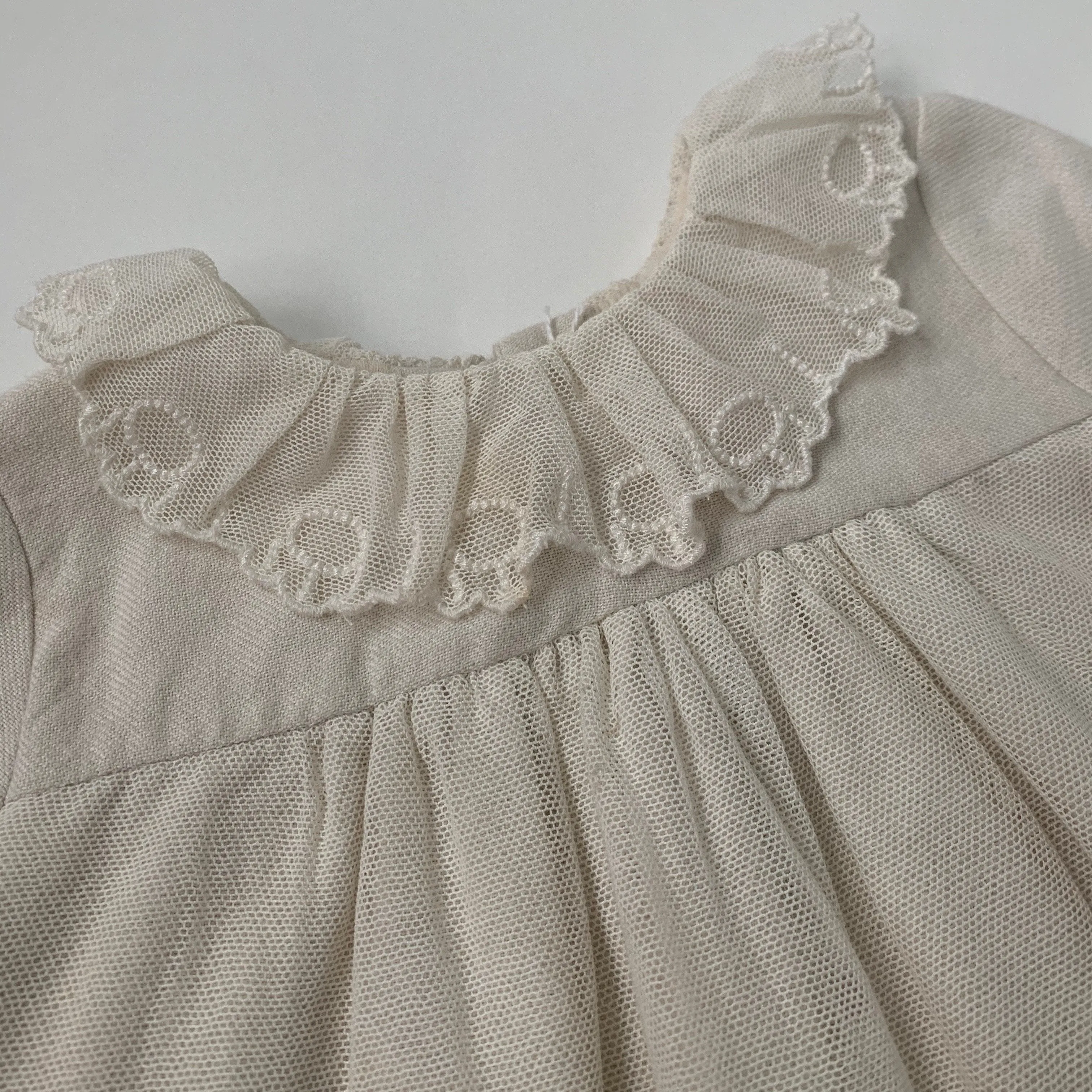 Bonpoint Winter White Dress With Tulle: 4 Years