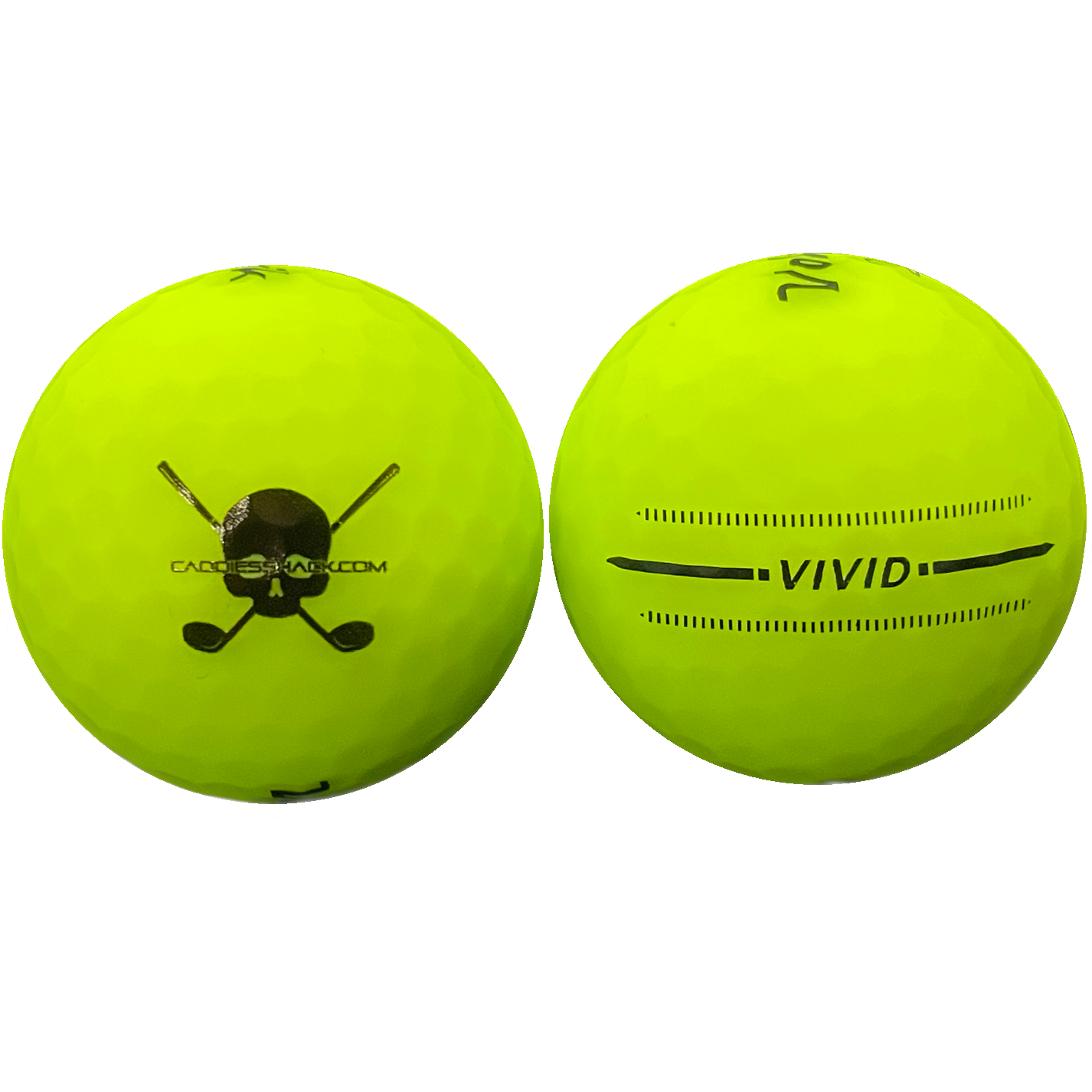 CaddiesShack Custom Jolly Rogers Skull & Crossbones Volvik Vivid Matte Golf Balls