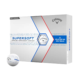 Callaway Supersoft Splatter 360 Blue Golf Balls Dozen