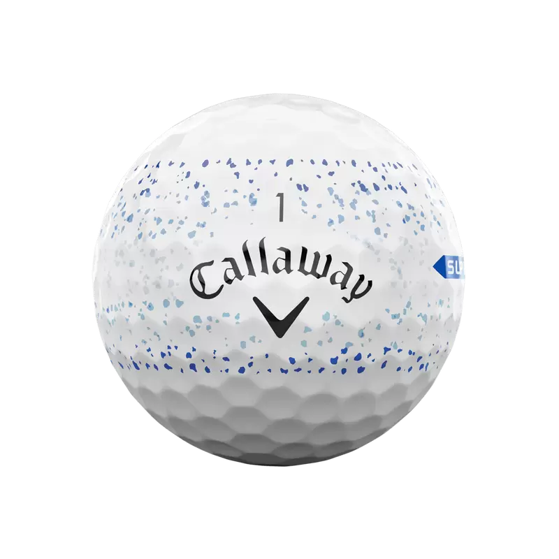 Callaway Supersoft Splatter 360 Blue Golf Balls Dozen