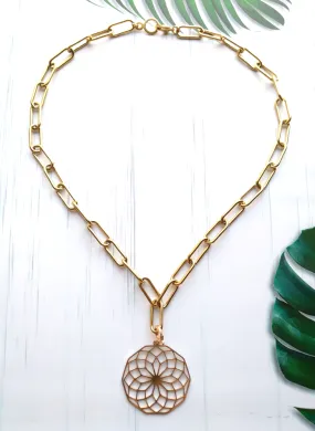 Chrysanthemum Layering Necklace