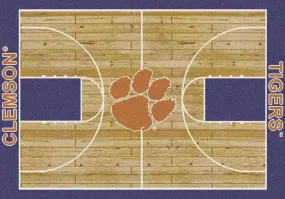 Clemson Tigers Milliken Basketball Home Court Novelty Area Rug