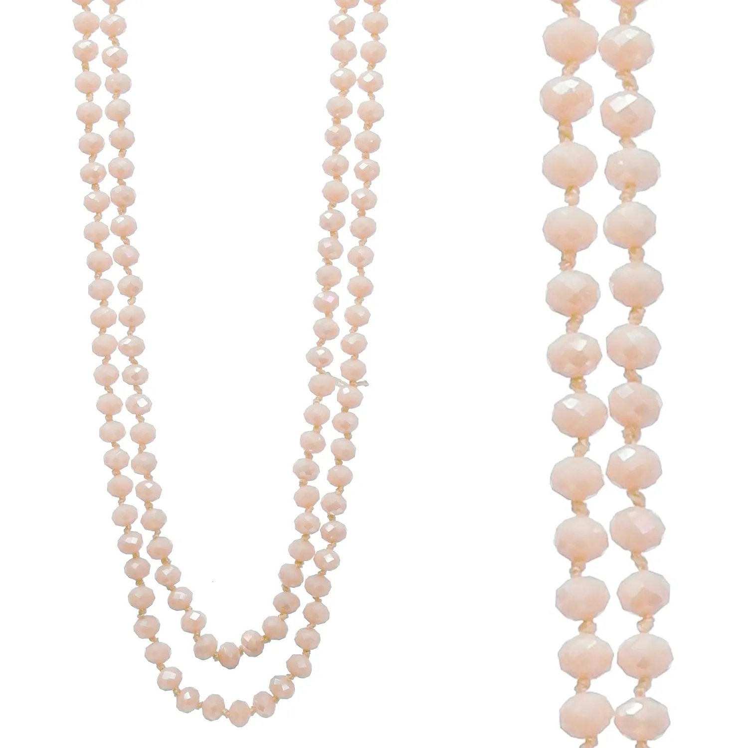 Cream Crystal Beaded 60