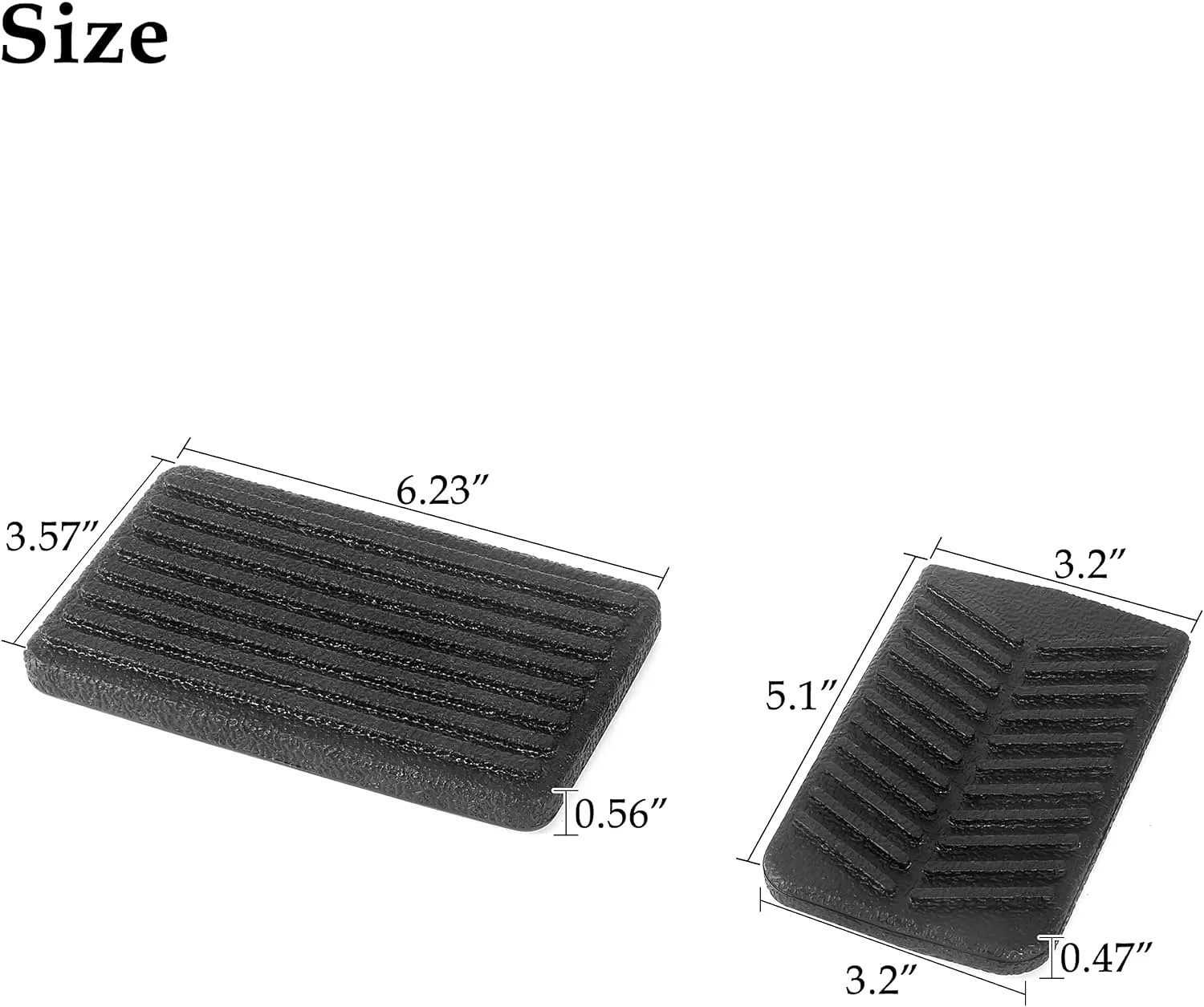 Golf Cart Accelerator & Brake Pedal Pad Cover for EZGO RXV 2008-Up - 10L0L