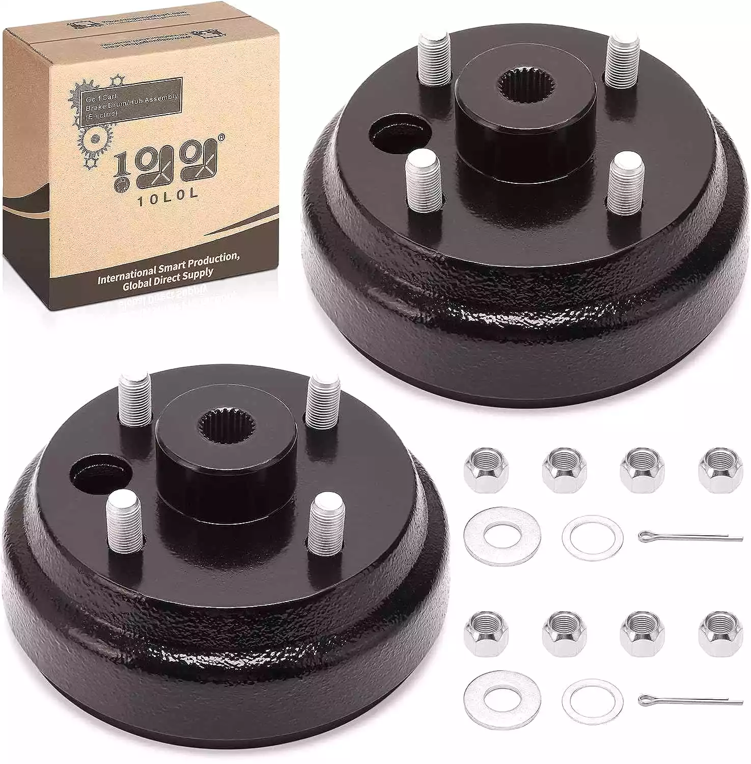 Golf Cart Brake Drum Hub Assembly for EZGO TXT PDS Electric 1982-Up - 10L0L