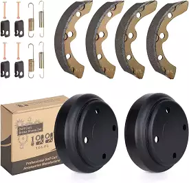 Golf Cart Brake Drums & Shoes Spring Kit for Club Car DS and Precedent - 10L0L