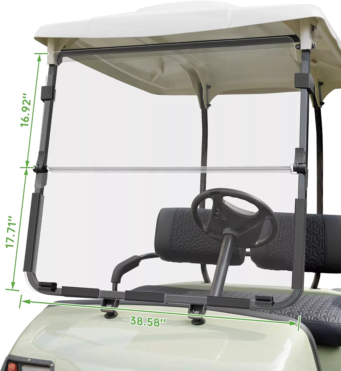 Golf Cart for 2003-2006 Yamaha G22 Clear Folding Windshield  - 10L0L