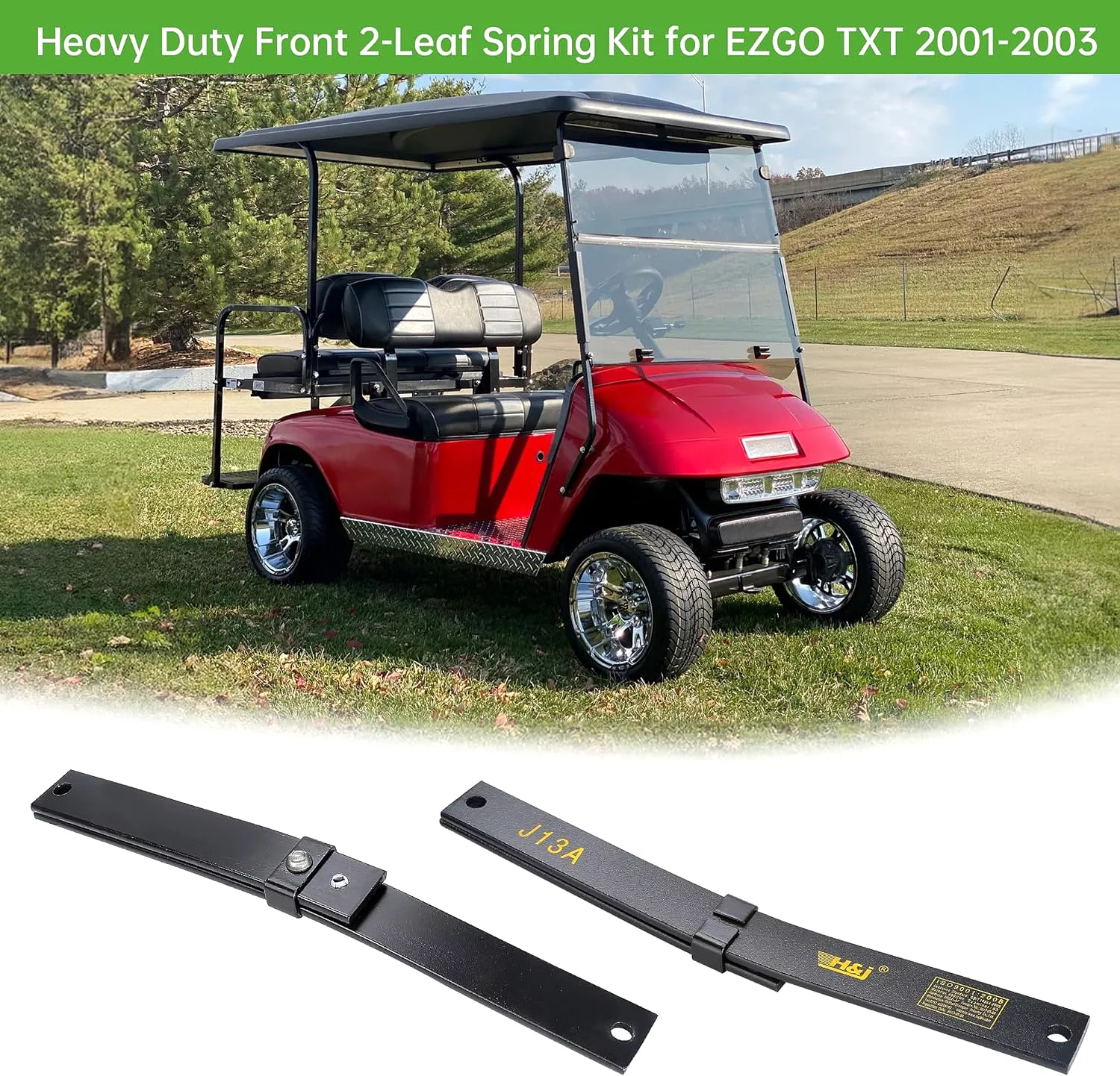 Golf Cart Front Leaf Spring Rust Resistant Only For EZGO TXT 2001-2003 - 10L0L