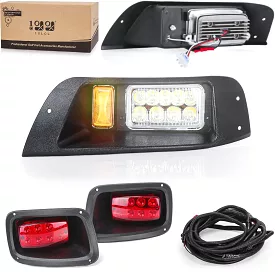 Golf Cart Headlights and Taillights Kit for EZGO TXT 1995-2013 - 10L0L