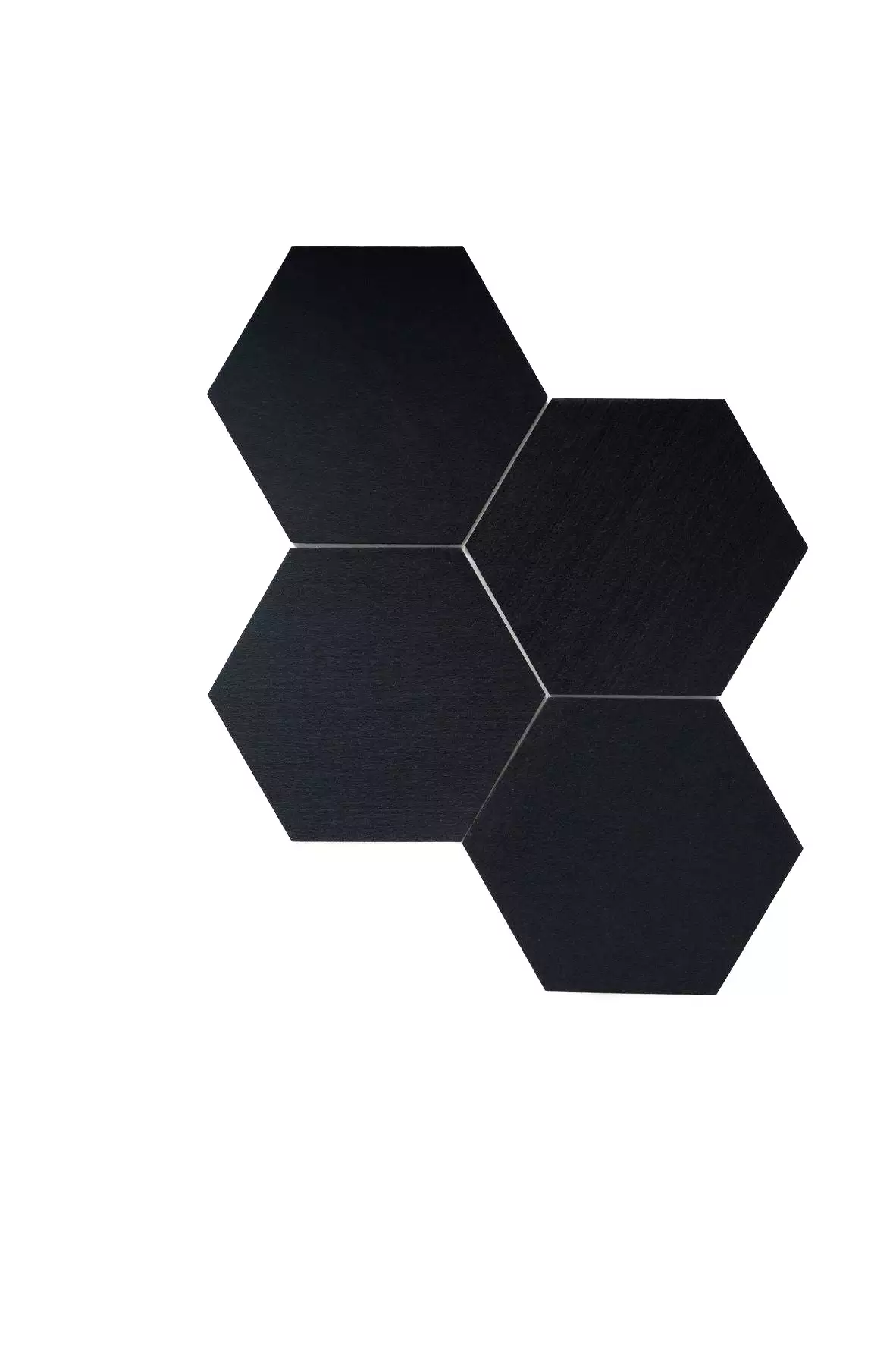 Golf Simulator Hexagon Acoustic Wall Tiles,  Sound Dampening Panels , Black, Pack Of 6 wall tiles