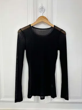 I.D Mesh Layering Top - Black