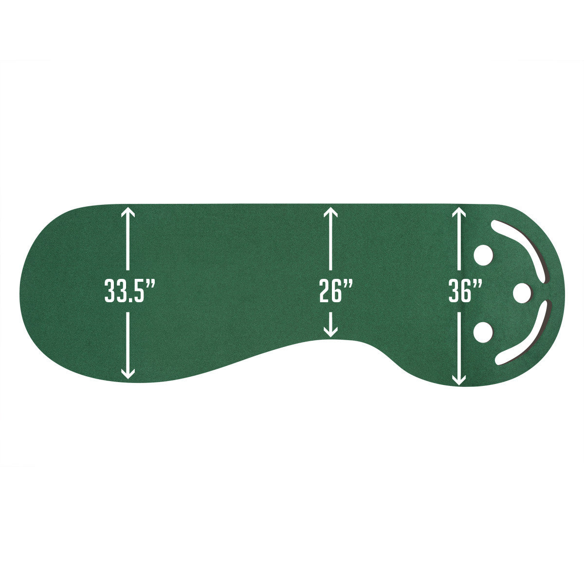 Intech Golf 3 Hole Portable Golf Putting Mat