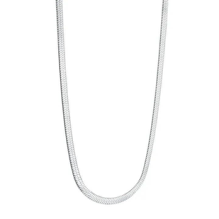 ITALGEM 4mm Herringbone Necklace SWN5