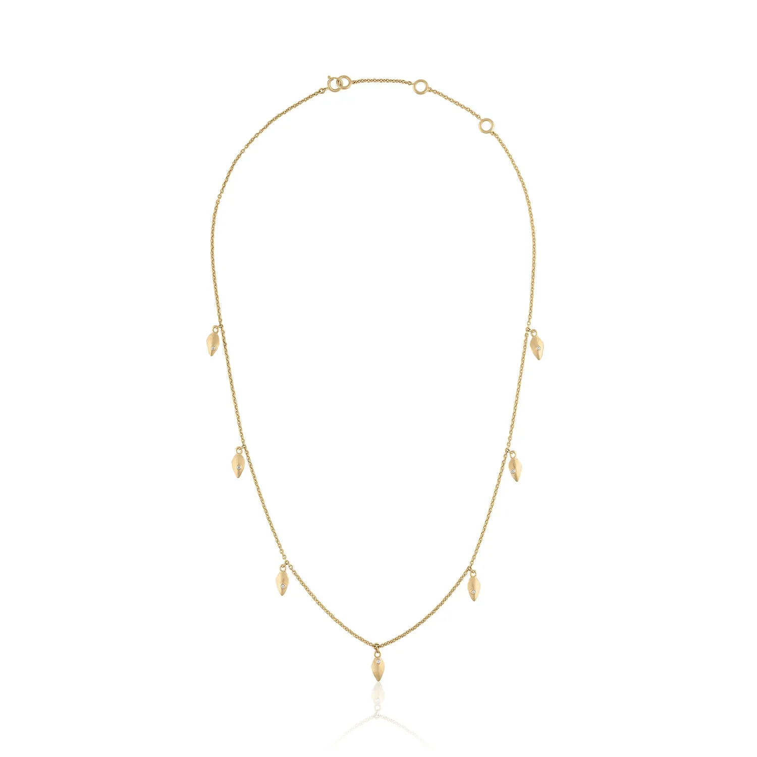 IVY GOLD LEAF LAYERING NECKLACE