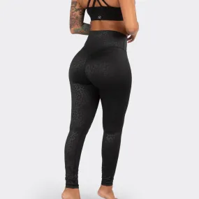 Luxe Leggings- Black Leopard