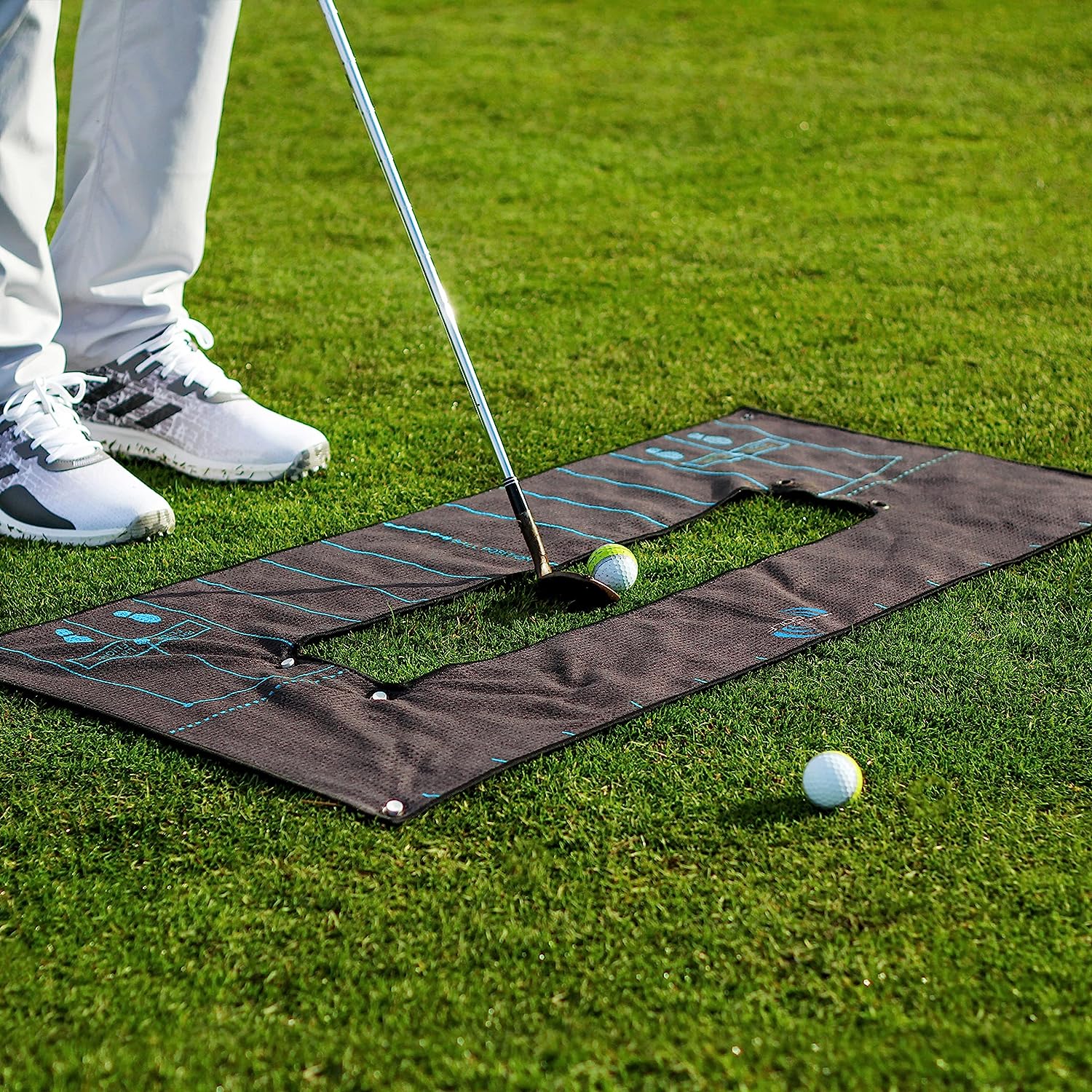 Me And My Golf Ball Striker Alignment Towel - Includes Instructional Training Videos