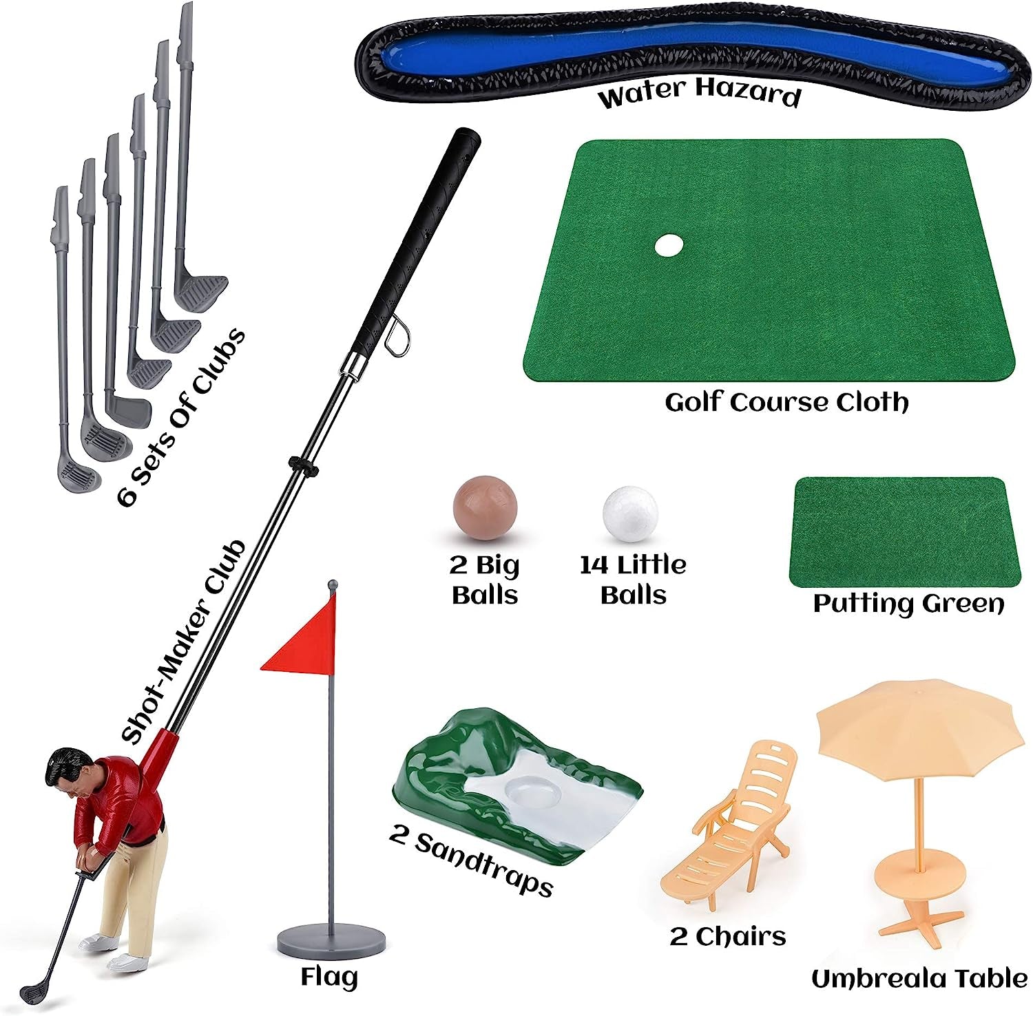 Mini Indoor Golf Game – Single Mini-Golfer Course