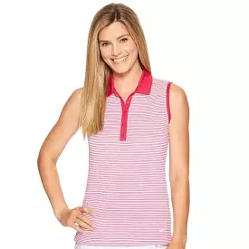 Nike Golf Womens Victory Stripe Sleeveless Polo Shirt