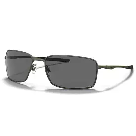 Oakley Square Wire Sunglasses Carbon Frame Grey Polarized Lens - OO4075-0460