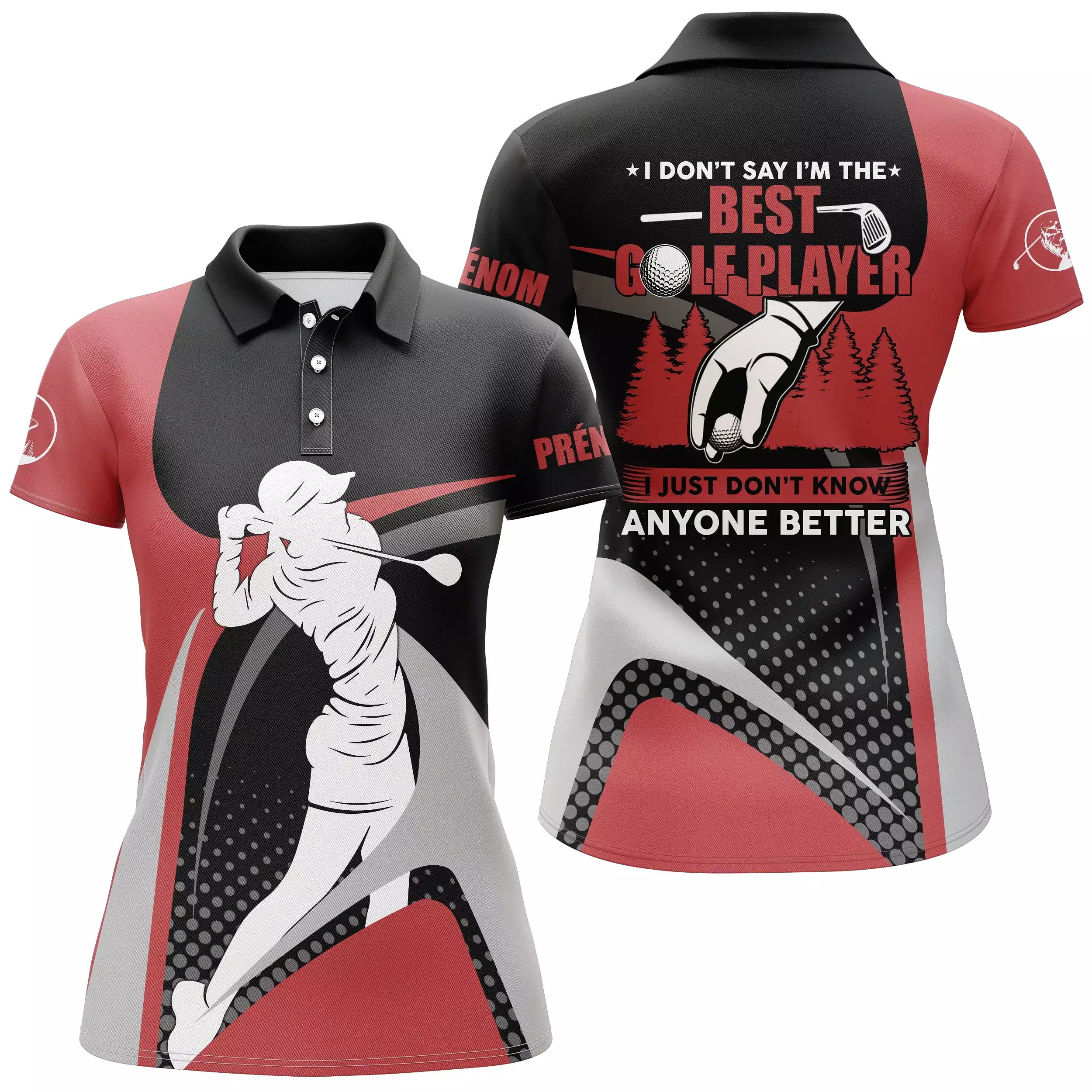 Polo Golf Personnalisé Humoristique Homme/Femme - Je Ne Connais Personne De Mieux - CT04072312