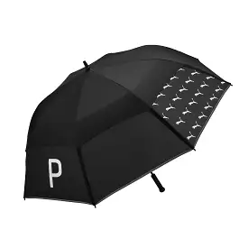 Puma Golf Double Canopy Umbrella - Black/White