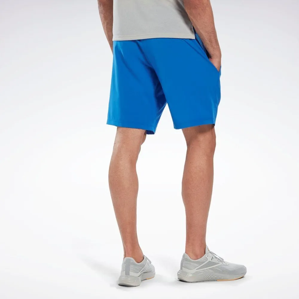 REEBOK MEN'S WORKOUT READY BLUE SHORTS