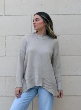 Renee Oversize Knit-BEIGE