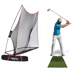 Rukket Haack Golf Net + Tri-Turf Mat