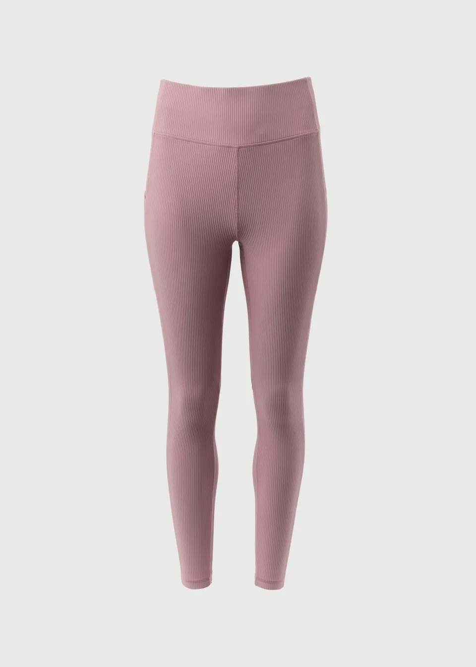 Souluxe Lilac Ribbed Sports Leggings