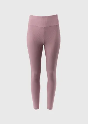 Souluxe Lilac Ribbed Sports Leggings