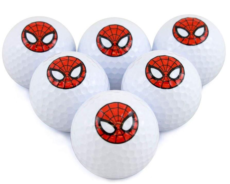 Spiderman Marvel Golf Balls 6 pack