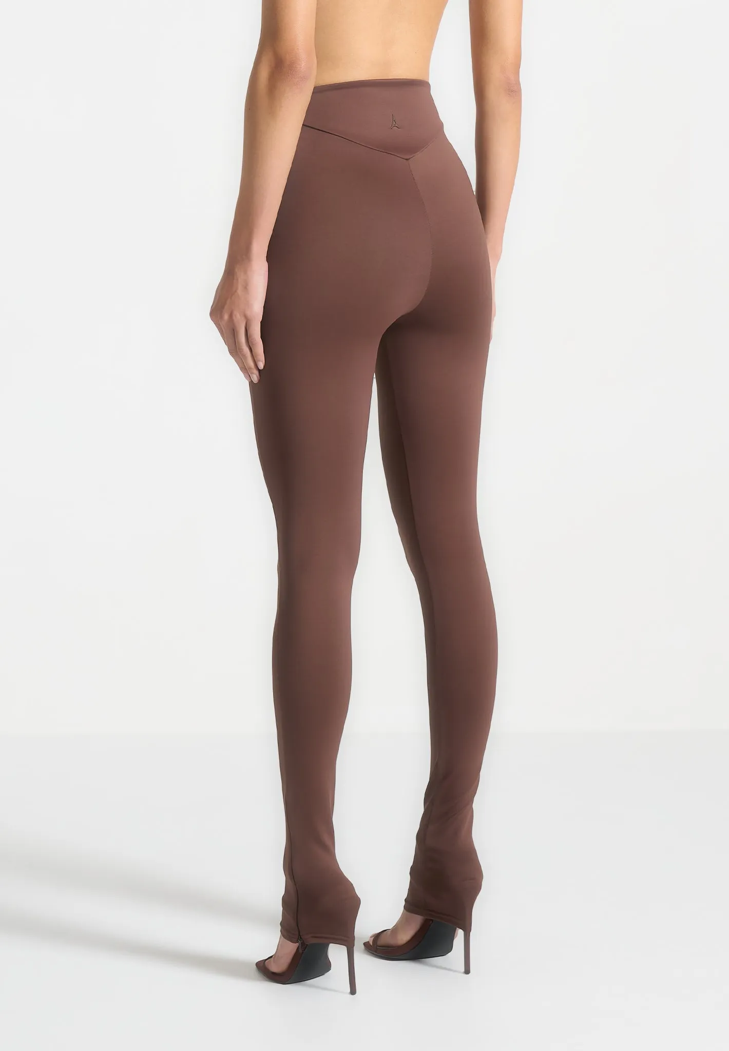 ternelle High Waisted Leggings - Brown