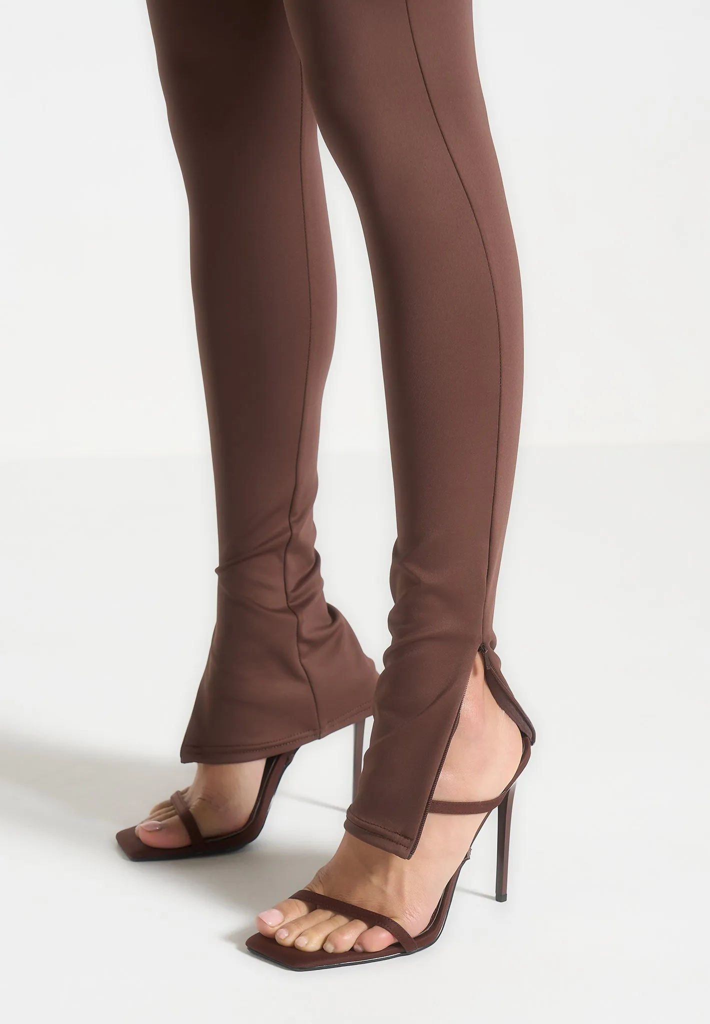 ternelle High Waisted Leggings - Brown