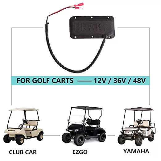 Universal Golf Cart Brake Light Pad Switch for Yamaha, EZGO, Club Car - 10L0L