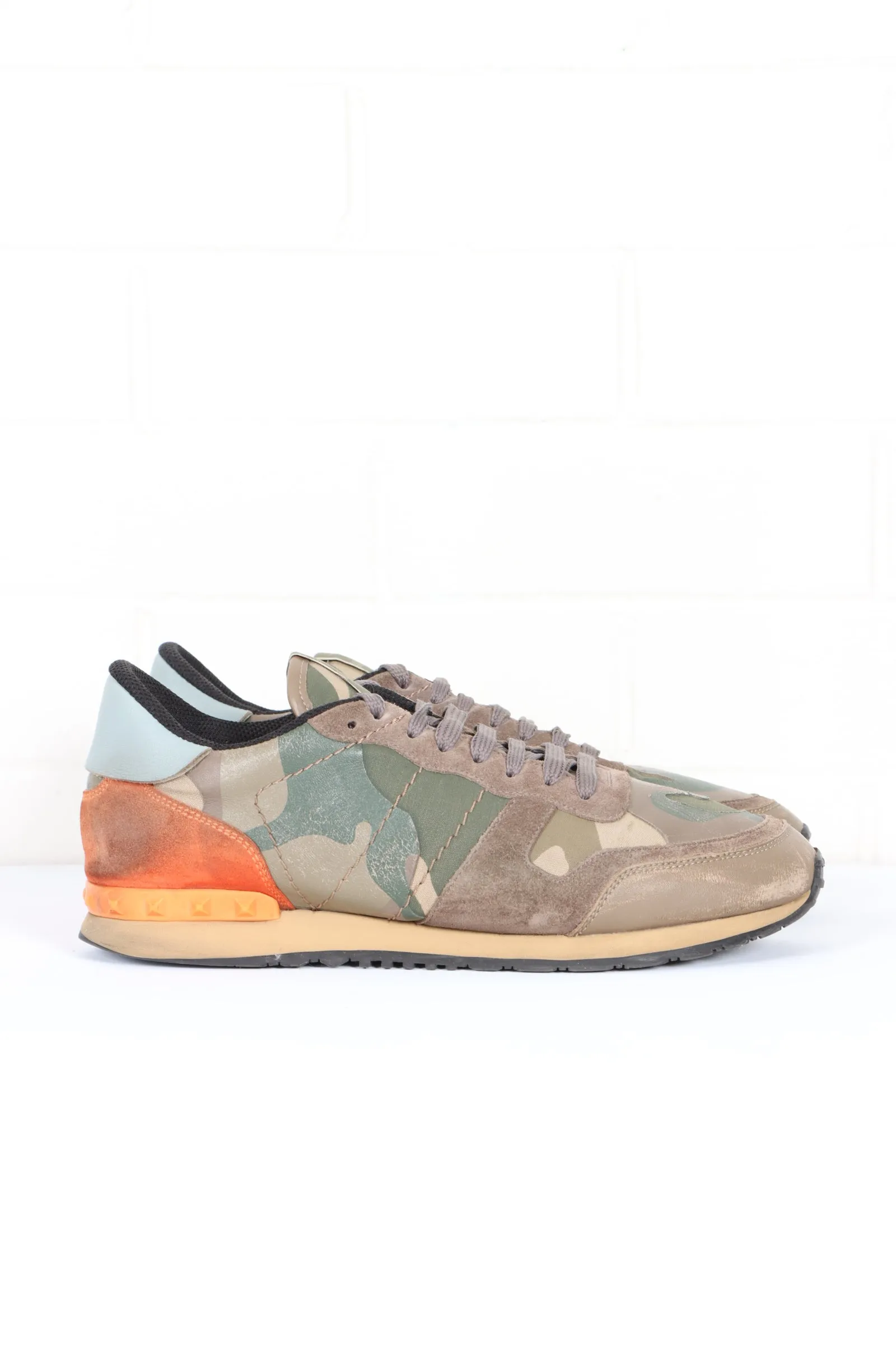 VALENTINO Camouflage 'Rockrunner' Multicolour Sneakers (43)