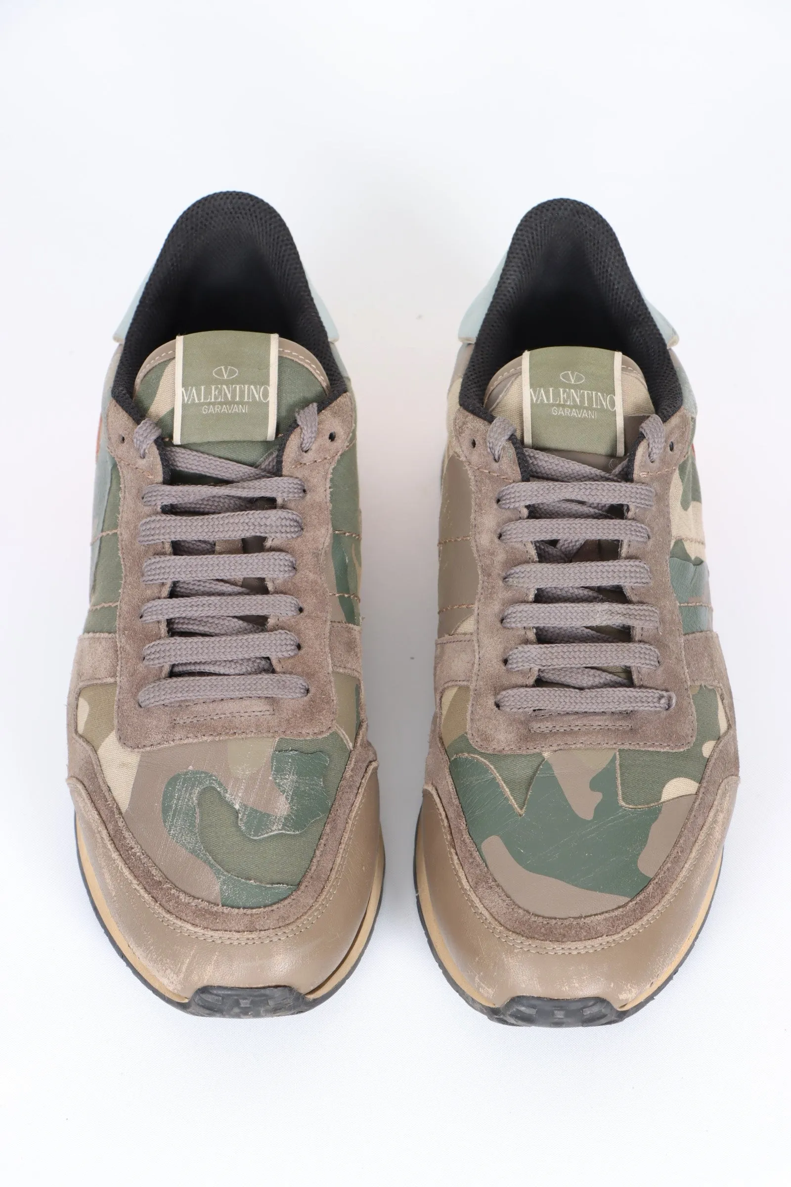 VALENTINO Camouflage 'Rockrunner' Multicolour Sneakers (43)