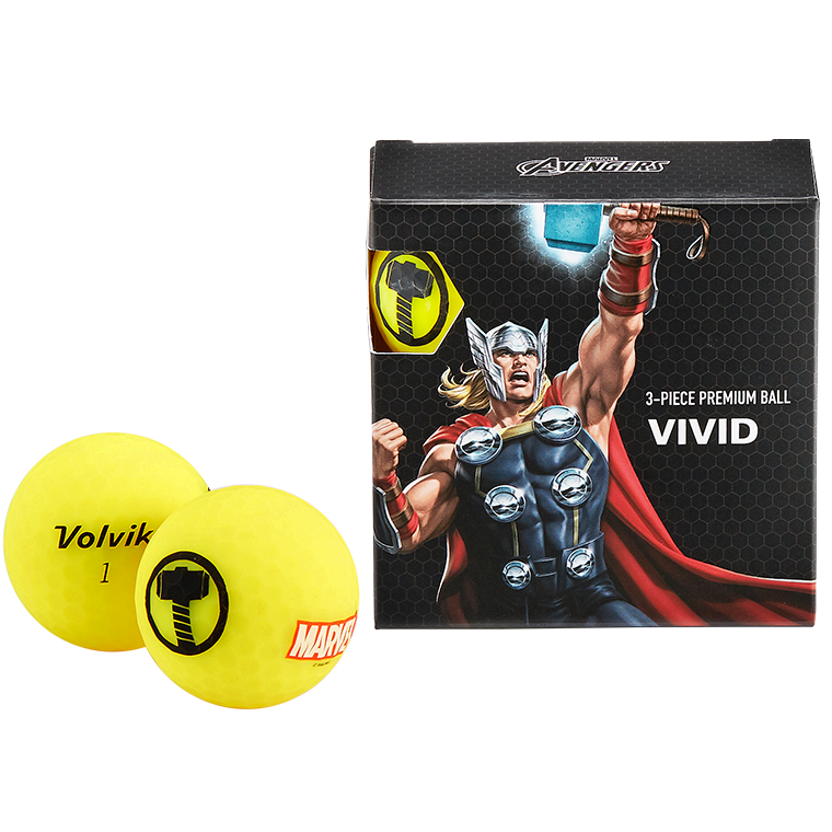 Volvik Marvel Character Golf Ball 4 pack