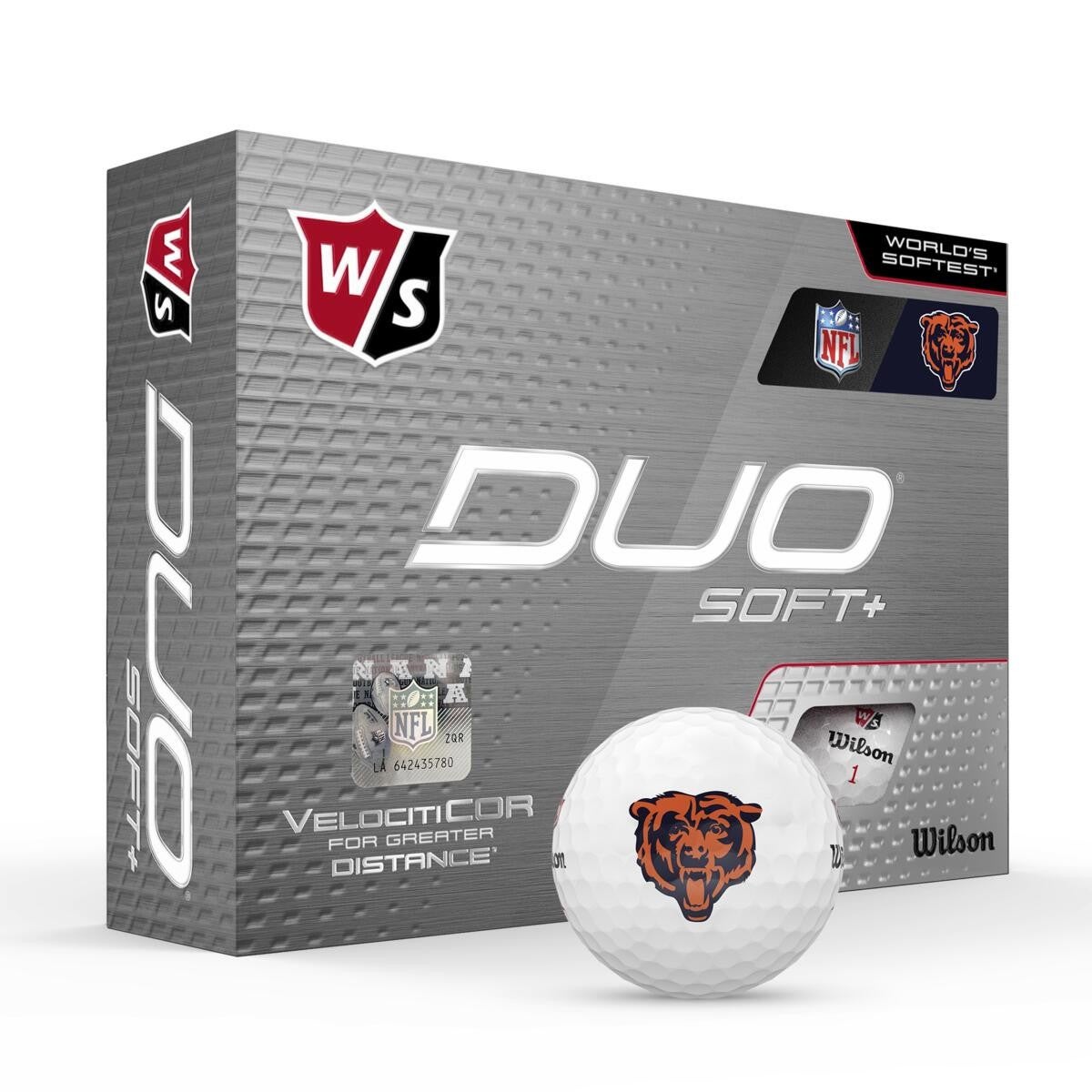 Wilson Staff Duo Soft + NFL Team Licensed Golf Balls