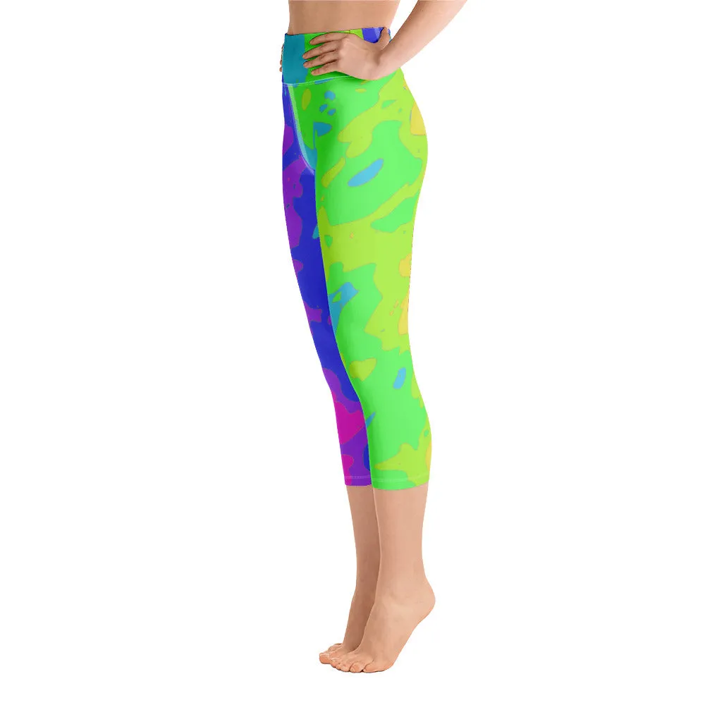 Yoga Capri Leggings Tie Dye