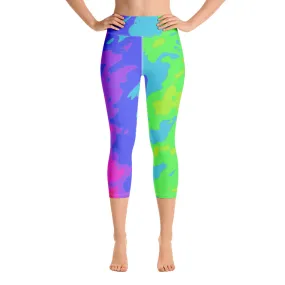 Yoga Capri Leggings Tie Dye